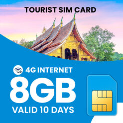Laos SIM 8 GB valid for 10 days – prepaid tourist SIM Laos